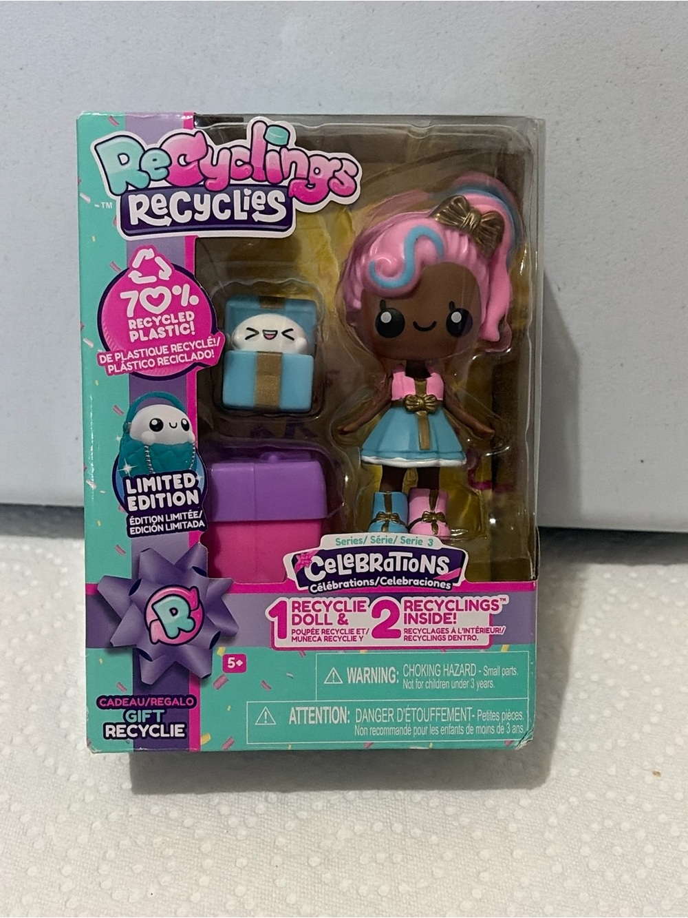 NIB Recyclings doll + figure retired celebration